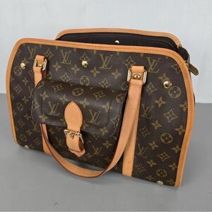 Louis Vuitton dog carrier Monogram Handbag
